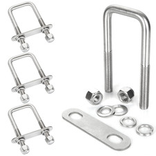 4pack Stainless Steel Square U-bolts 12 X 2-116 X 4-34 With Nuts Washers 4pack Stainless Steel Square U-bolts 12 X 2-116 X 4-34 With Nuts Washers