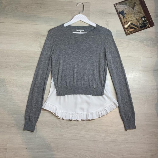 Women Patrizia Pepe Sweater Grey Viscose S #C1ED