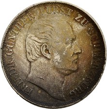 Künker: Schwarzburg, Günther Friedrich Karl., 1 talar 1858, Vereinstaler, srebro