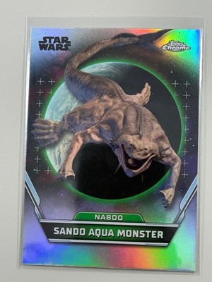 Topps Star Wars 2024 Hyperspace Sando Aqua Monster Naboo Refractor #67