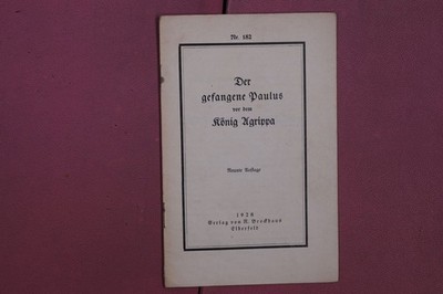 348316 DER GEFANGENE PAULUS VOR DEM KÖNIG AGRIPPA R. Brockhaus Verlag