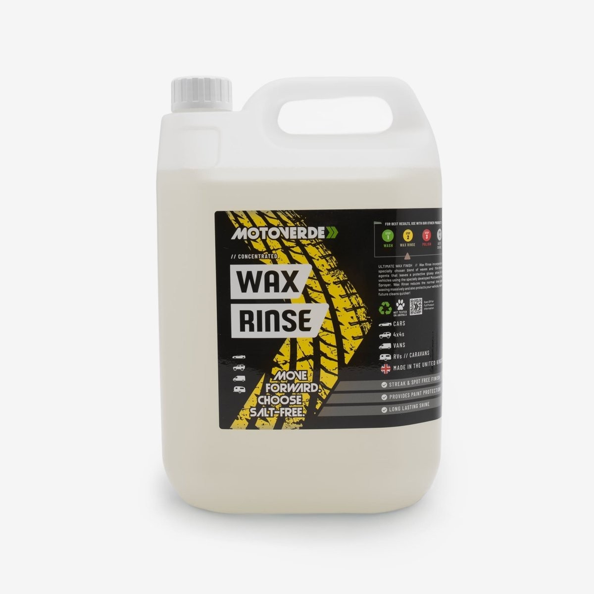 Motoverde Wax Rinse (Concentrated) 5 Litre for Motorcycle BCC108 NEW NEWPRODUCT