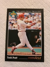 1993 Score Todd Pratt #598 Rookie Philadelphia Phillies Baseball Card. rookie card picture