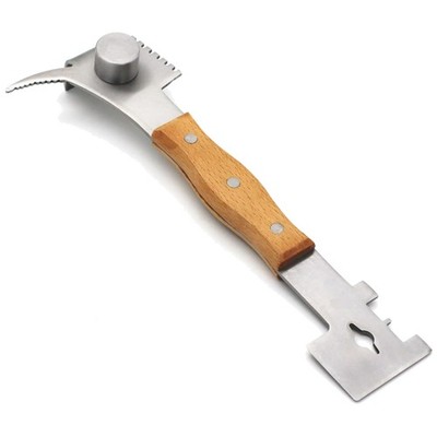 Versatile Hive Scraper Tool with Beech Wood Handle - Essential Beekeeping Gear