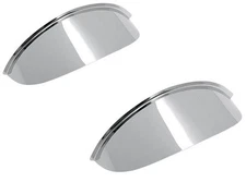 Drag Specialties 4 1/2 inch Chrome Steel Spotlights Visor For Harley