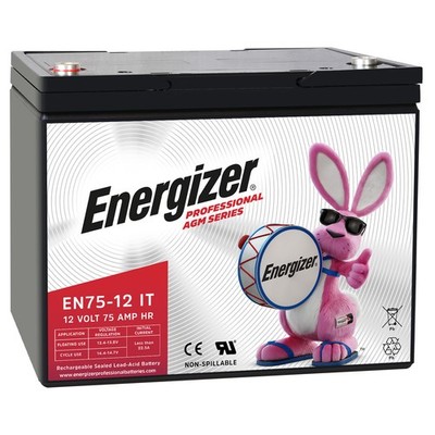 Energizer EN75-12IT 12V 75AH Long Lasting SLA AGM Rechargeable Battery
