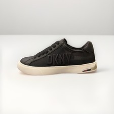 DKNY Women  s Sina Black Mesh/Calf Sneakers US Shoe Size 5 - Black