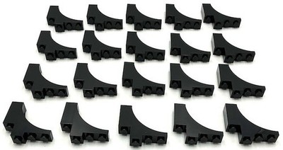 Lego 20 New Black Arch Arched 1 x 4 x 3 Parts