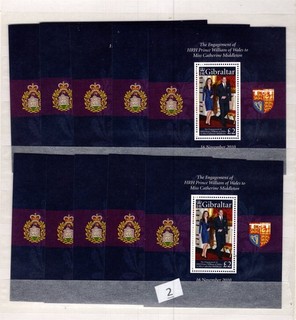 / 10X GIBRALTAR 2010 MNH ROYAL PRINCE WILLIAM