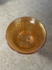 VTG Fenton Carnival Glass Marigold Holly Flared Goblet /Wine Glass (14MEC) — photo 2