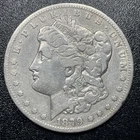 1879 CC Morgan Silver Dollar $1 VF Scratched Rare Key Date Carson City