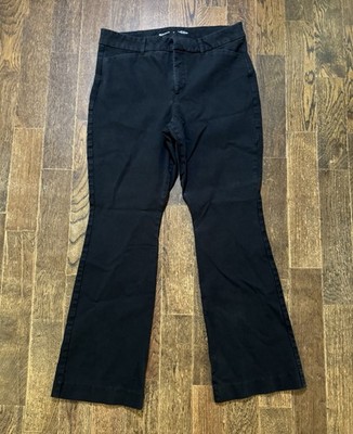Old Navy Pants Womens Size 12 Black High-Rise Pixie Flare Secret-Smooth Pockets