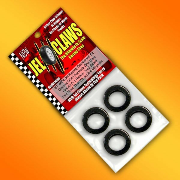 Jel Claws Carrera GO Slot Car Tires - For Formula 1 F1 Cars ST-4404