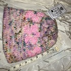 Miss Knitz Pink Boutique Chunky Wool Sparkly Beanie Faire Isle NWT OOAK Handknit — photo 7