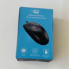 Adesso HC-3003US Optical Wired Mouse Scroll Wheel 1000 DPI 3-Button Black