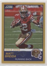 2019 Score Gold Zone 13/50 Matt Breida #306 3n1