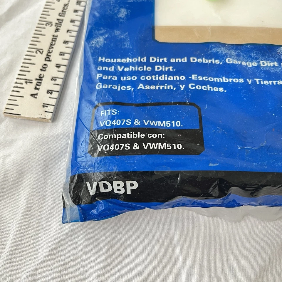 Bolsa de filtro de polvo, para aspiradoras de tienda de 4-5 galones, paquete de 3 -VDBP Foto 4 de 4