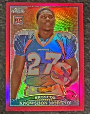 KNOWSHON MORENO 2009 Topps Chrome #TC170 Rookie RED Refractor /25 SSP Rare