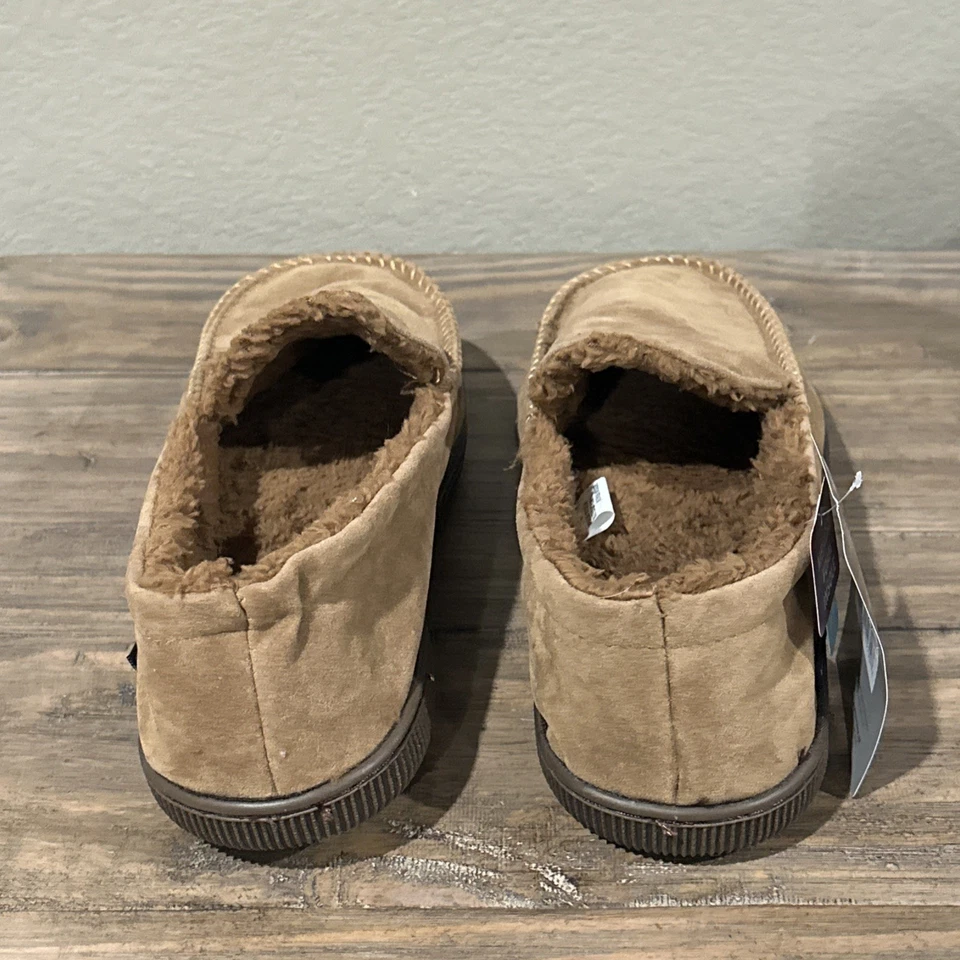 Chinelos Mocassim Masculino Muk Luks Tamanho M 10-11 Camelo - Imagem 3 de 4