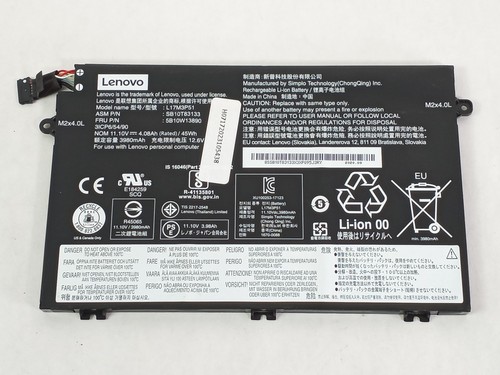 Lenovo 5B10W13890 4080mAh 3-Zellen Laptop-Akku Für ThinkPad E480 E580