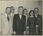 1955 Press Photo Broadmoor Civic Association meeting with newly elected officers — photo 1