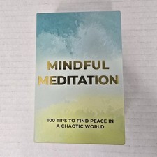 Gift Republic 100 Tips to Find Peace Mindful Meditation Cards Self Care Set