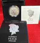 2023 P Peace Silver Dollar Uncirculated Coin $1 OGP & COA
