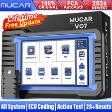 MUCAR VO7 Auto Diagnostic Scanner Full System OBD2 Scan 28 Resets Lifetime FREE