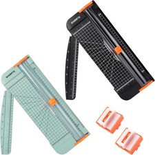 A4 Paper Cutter 12 Inch with Replacement Blades  Safety Guard for Crafts