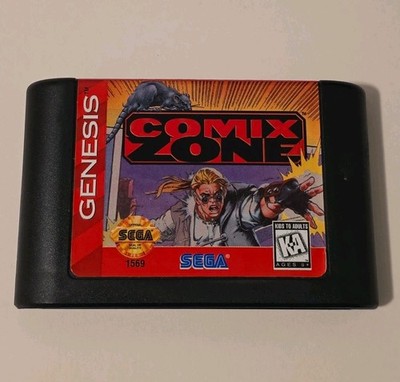 COMIX ZONE Sega Genesis Cartridge Videogame 