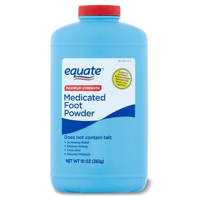 Medicated Powder Walmart Equate Baby Powder Equate, Max Strength