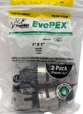 2 Pack SharkBite EvoPEX 1inx1in Dia. Push Plastic Elbow 161020 PEX Only 4 