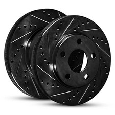 For Mercedes-Benz GLS550 17-19 Drilled & Slotted Rear Brake Rotor Set