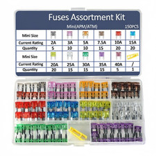ATR Micro2 Blade Fuses Assorted Kit Car 2A 3A 5A 7.5A 10A 15A 20A 25A 30A/150pcs