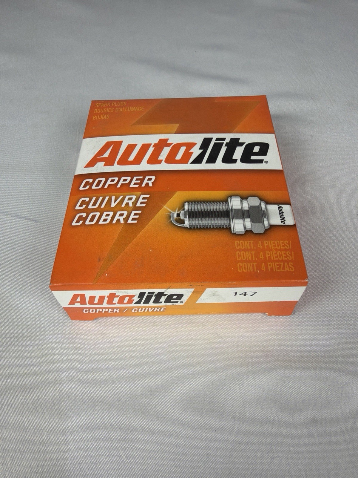 Autolite 147 Copper Resistor Spark Plug - Set of 4 - New - Old Stock - Fast Ship