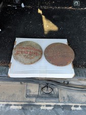 Vintage Hudson Eight Hubcaps. Lot Of 2