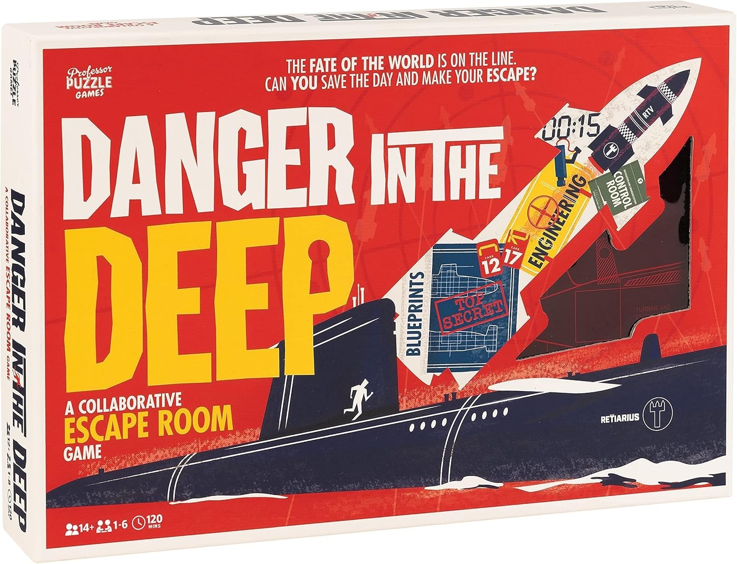 Danger In The Deep Puzzle Ages 14+ Professor Puzzle 1-6 Players