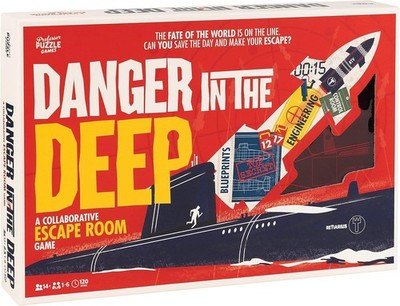 Escape Room Gefahr in der Tiefe Spiel Alter 14+ Professor Puzzle 1-6 Spieler