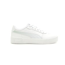 PUMA Carina 2.0 Minted Lace Up Youth Girls White Sneakers Casual Shoes 39685401