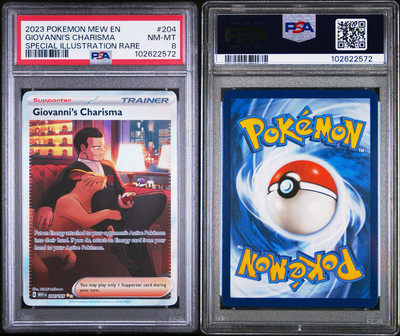 Giovanni's Charisma 204/165 Sv: Scarlet & Violet 151 Holo PSA 8 | eBay Giovanni's Charisma 204/165 Sv: Scarlet & Violet 151 Holo PSA 8 | eBay