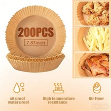 50-200X Air Fryer Liners Disposable Paper Parchment Paper Liners Non-Stick
