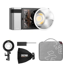 Zhiyun Molus X100 Pro Led Video Light Pocket Light +Softbox Bowens Mount Adaptor