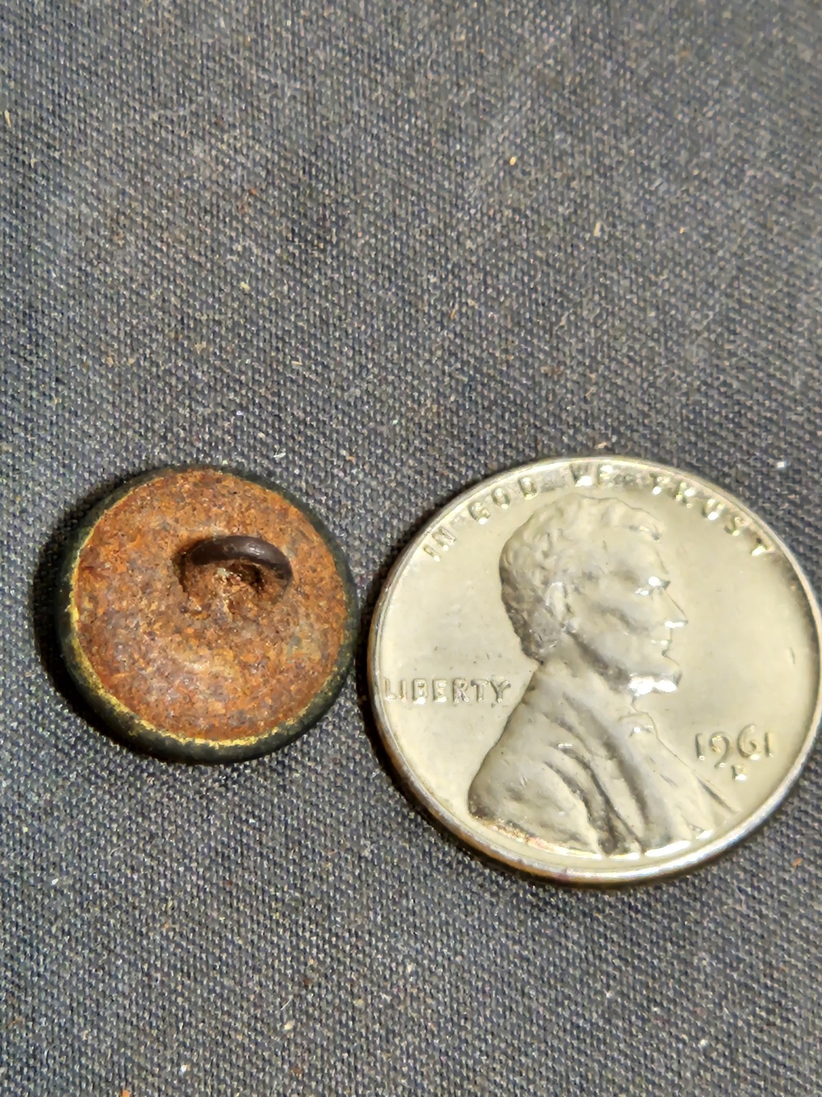RARE Brass Navy Cuff Button dug in Texas Civil War Dragoons | eBay