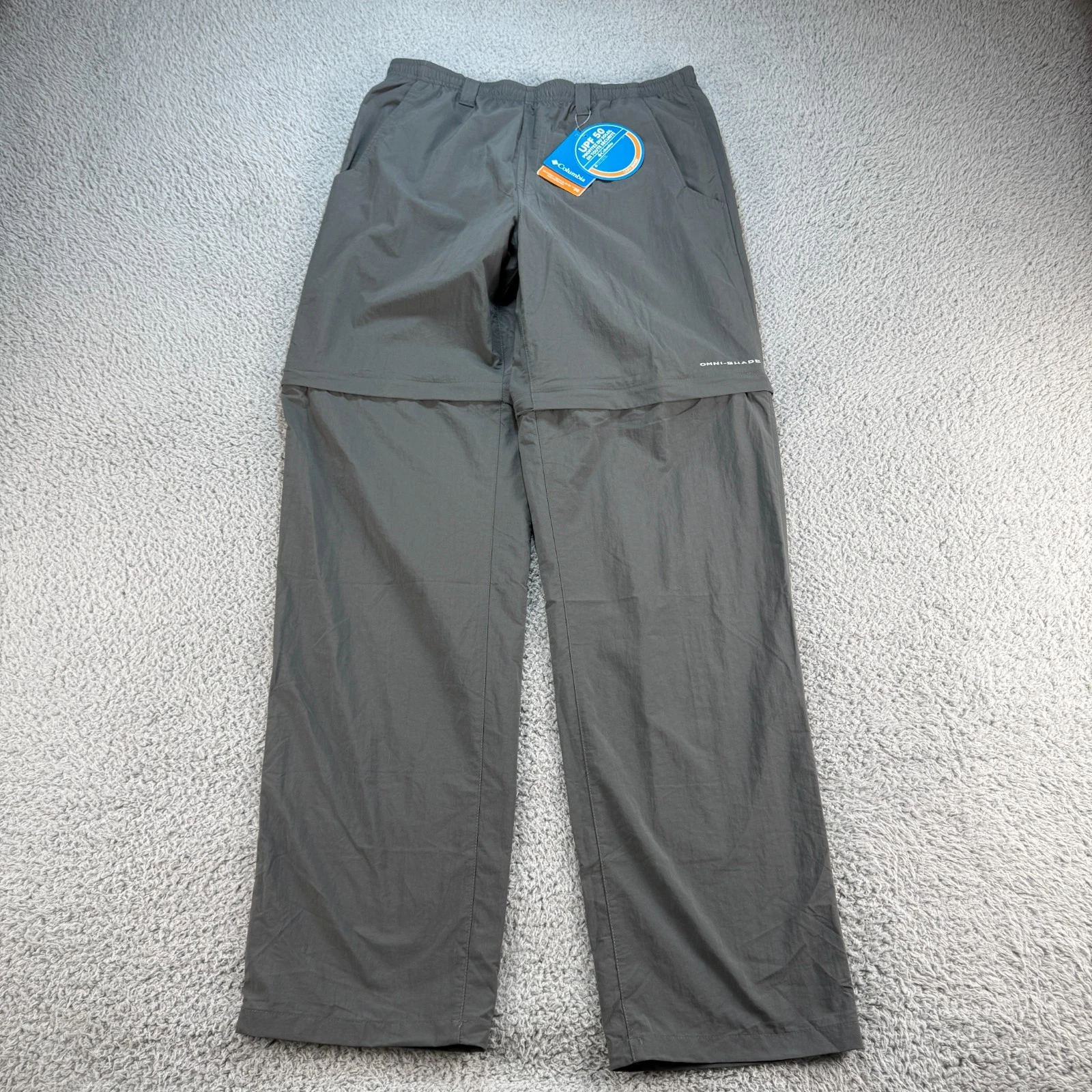 Columbia PFG Fishing Backcast Convertible Pant Mens M 34" Inseam Gray UPF 50
Opens in a new window o