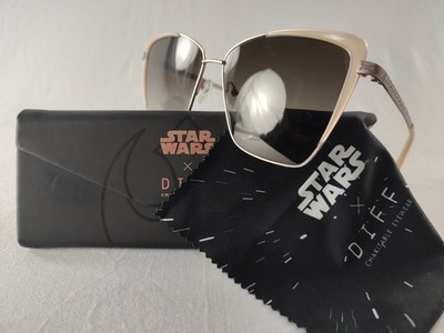 DIFF Star Wars Princess Leia Sunglasses Champagne Gold Brown Gradient 58-13-142 Star Wars X DIFF Princess Leia Sunglasses | Her Universe main image 4