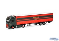 Herpa Wipfli Volvo Fh Gl Xl Electric Gardinenplanenauflieger 319171
