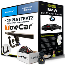 Für BMW 5er GT Gran Turismo F07 Anhängerkupplung abnehmbar +eSatz 7pol uni 09-14