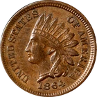 1864BR Indian Cent