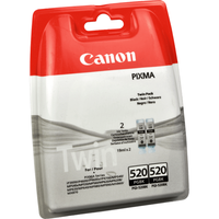 Canon PGI-520BK Druckerpatronen Doppelpack (2932B012 / 2932B019) · Schwarz