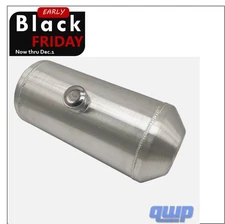 8 Gallons Round Fuel Tank / Gas Tank Center Fill 3/8" NPT 10" x24" Aluminum Spun